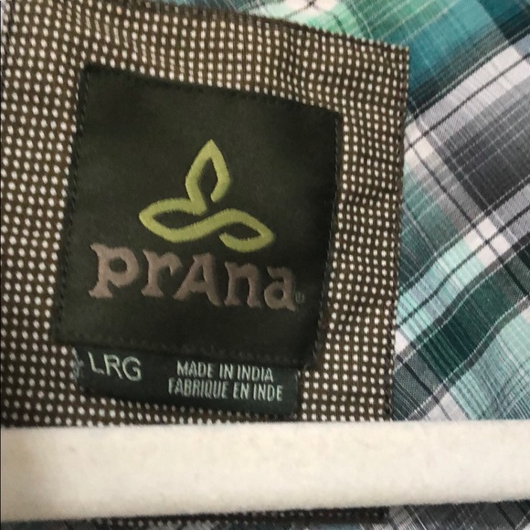 Prana 100% Organic Cotton Short Sleeve Button Up - Picture 2 of 8